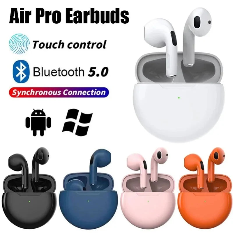 Air Pro 6 TWS Wireless Earbuds - Perfect for Sports with Mic