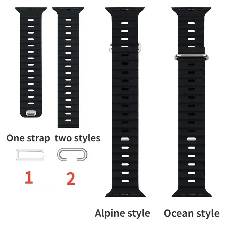 Ocean Strap for Apple Watch - Fits All Sizes &