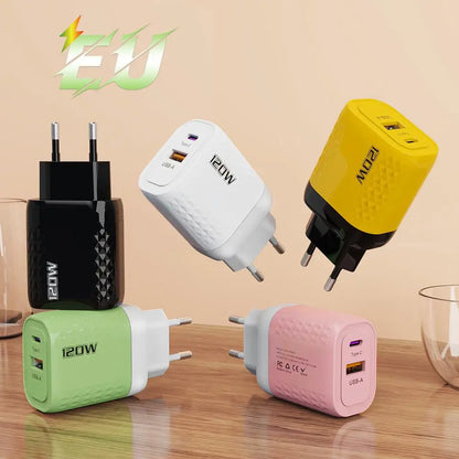 Xiaomi 120W Charger: EU/US/UK Plug for Lightning Fast Charging