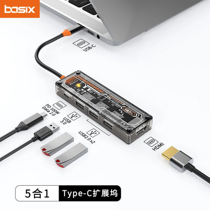 Basix USB-C Hub - HDMI & USB 3.0 Adapter for Samsung Dex, MacBook M1/M2, and More