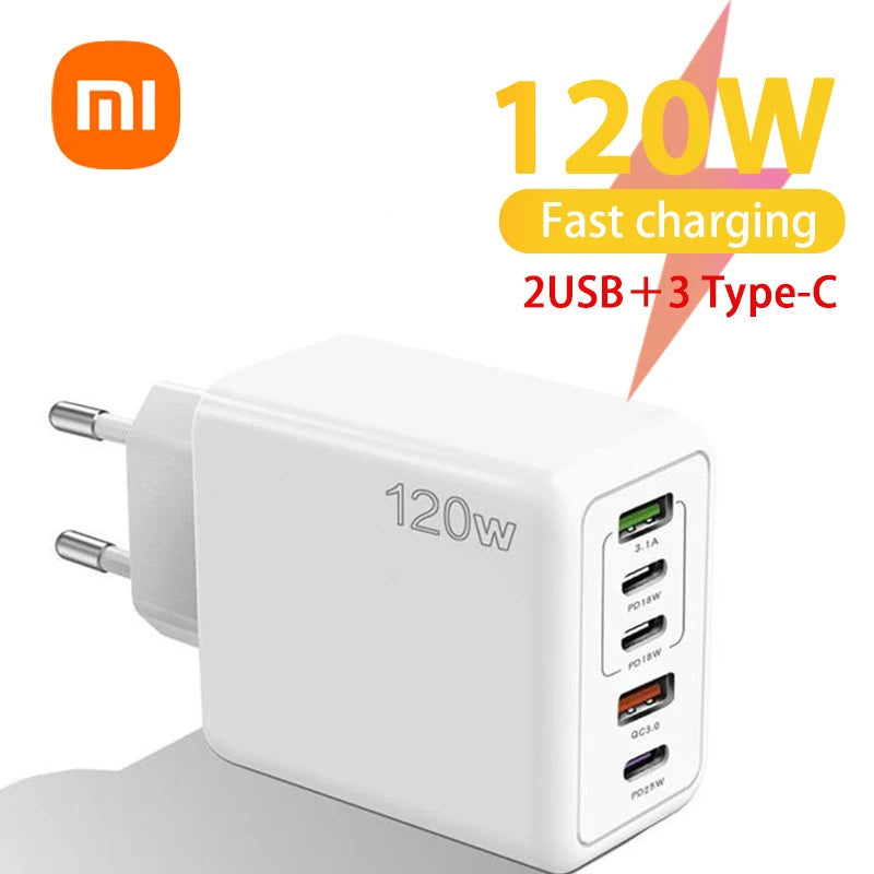 Xiaomi 120W 5-Port Fast Charger: Ultimate Charging Solution for 2024