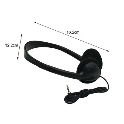 Universal 3.5mm Wired Stereo Headphones No Microphone Noise Reduction Gaming Headset Adjustable Earphone For Computer PC Laptop