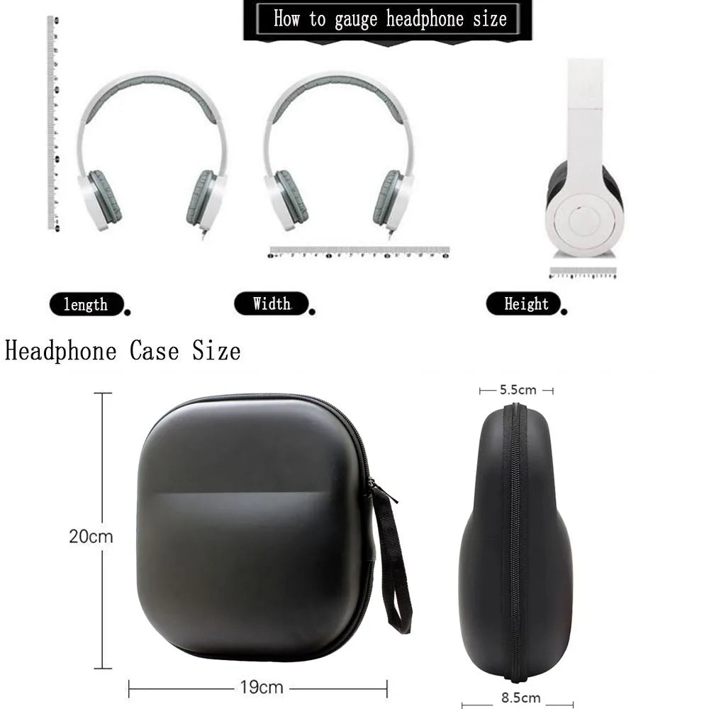 Portable Headset Storage Bag Cover For Sennheiser HD25 HD25-1 II HD25-SP HMD25 HME25 HMEC25 HME45 HMEC45 Headphones Case Box