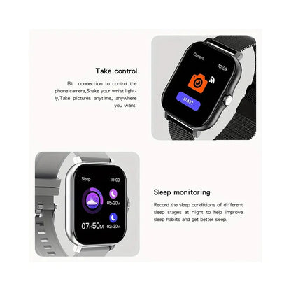 Smart Watch Android Phone 1.44'' Inch Color Screen Bluetooth Call Blood Oxygen/Pressure Monitoring Smart Watch Women Men