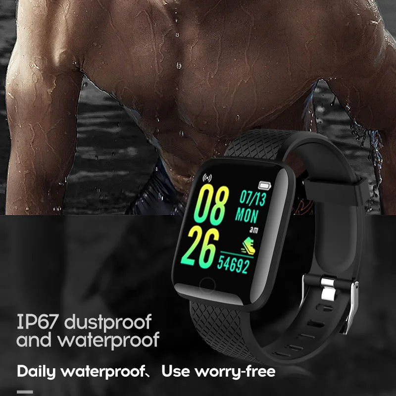 D13 Waterproof Smartwatch - Blood Pressure & Heart Rate Monitor, Perfect for Men, Women & Fitness