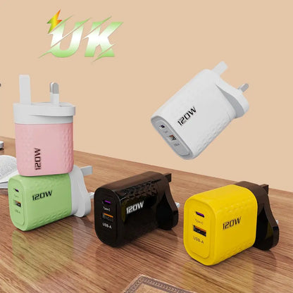 Xiaomi 120W Charger: EU/US/UK Plug for Lightning Fast Charging