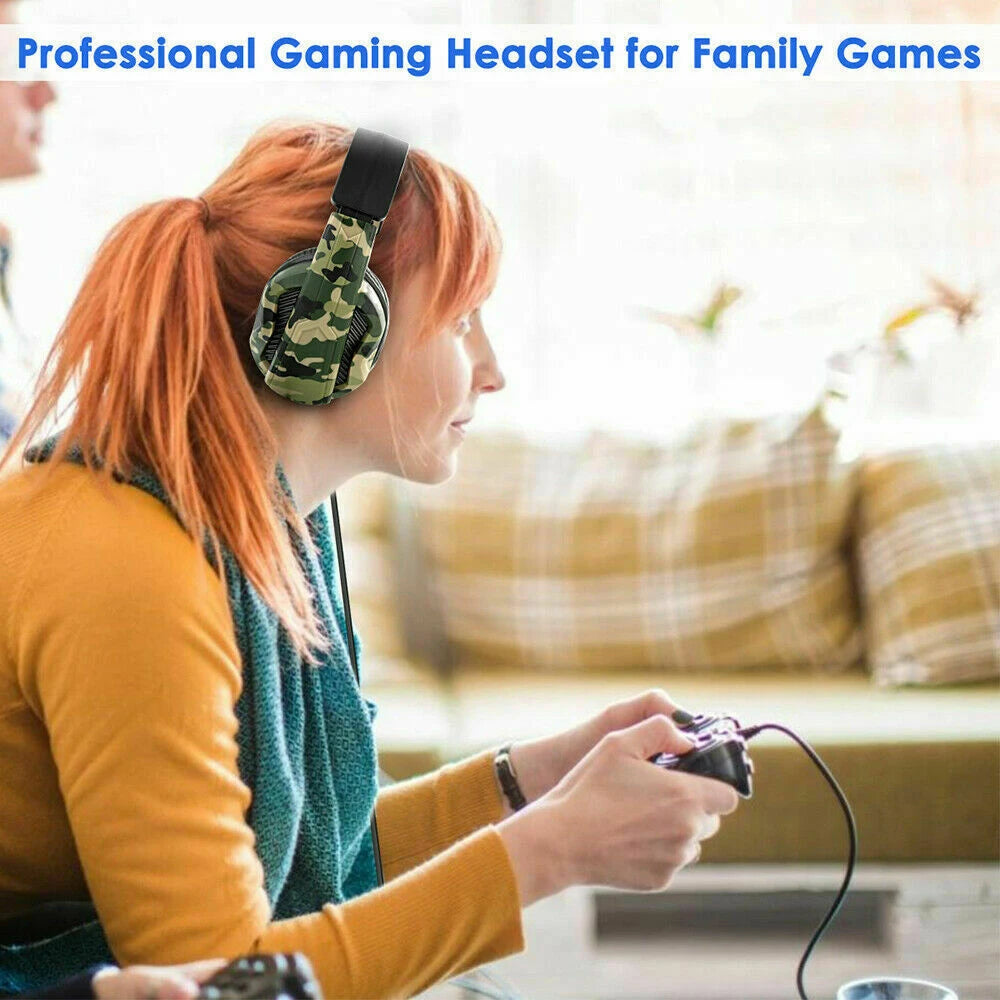 3.5mm Wired Gaming Headset with Microphone – High Sound Quality for PS4, PS5, Xbox & PC –Perfect Gift!