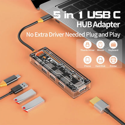 Basix USB-C Hub - HDMI & USB 3.0 Adapter for Samsung Dex, MacBook M1/M2, and More