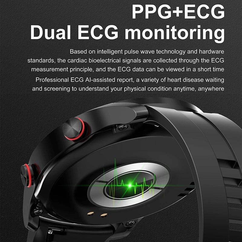 Ultimate Smart Watch - ECG + PPG, Bluetooth Calls, Blood Pressure, and Fitness Tracking