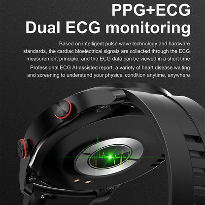 Ultimate Smart Watch - ECG + PPG, Bluetooth Calls, Blood Pressure, and Fitness Tracking